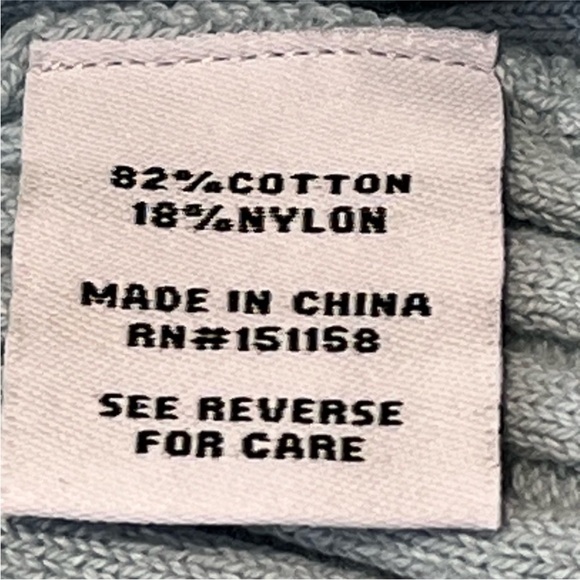 525 America Long Sleeve Ribbed Dress Set - Beige and Light Blue - Picture 11 of 13